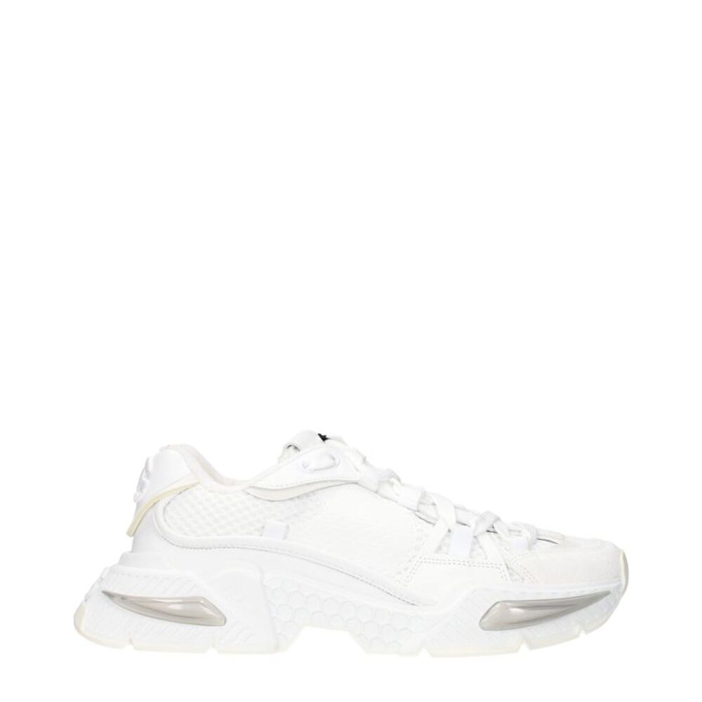 Dolce & Gabbana White Fabric Athletic Women's Sneakers